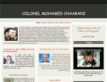 Tablet Screenshot of colonelchaabani.com